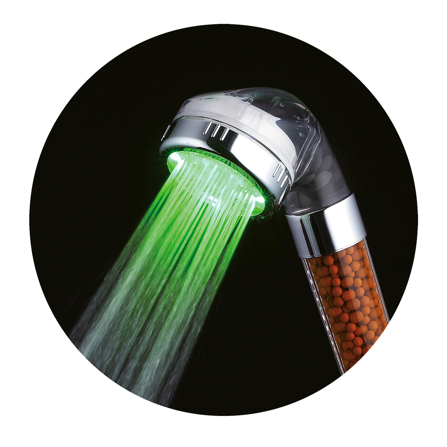 Cabezal de ducha LED con luz de flash de 3 colores Lluvia de 6 pulgadas  Leyfeng Alcachofa de la ducha